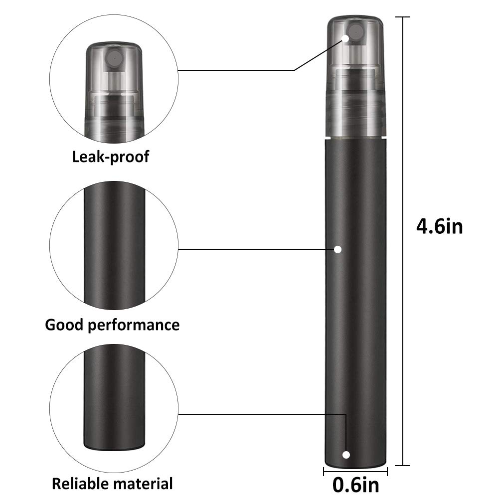 Belle Vous Set da 20 Bottigliette Spray Vuote da 80 ml - Boccette Profumi Vuoti Nebulizzatore Profumo in Plastica Ricaricabili Anti-Perdite per Oli Essenziali, Liquidi e Profumi - Formato Tascabile