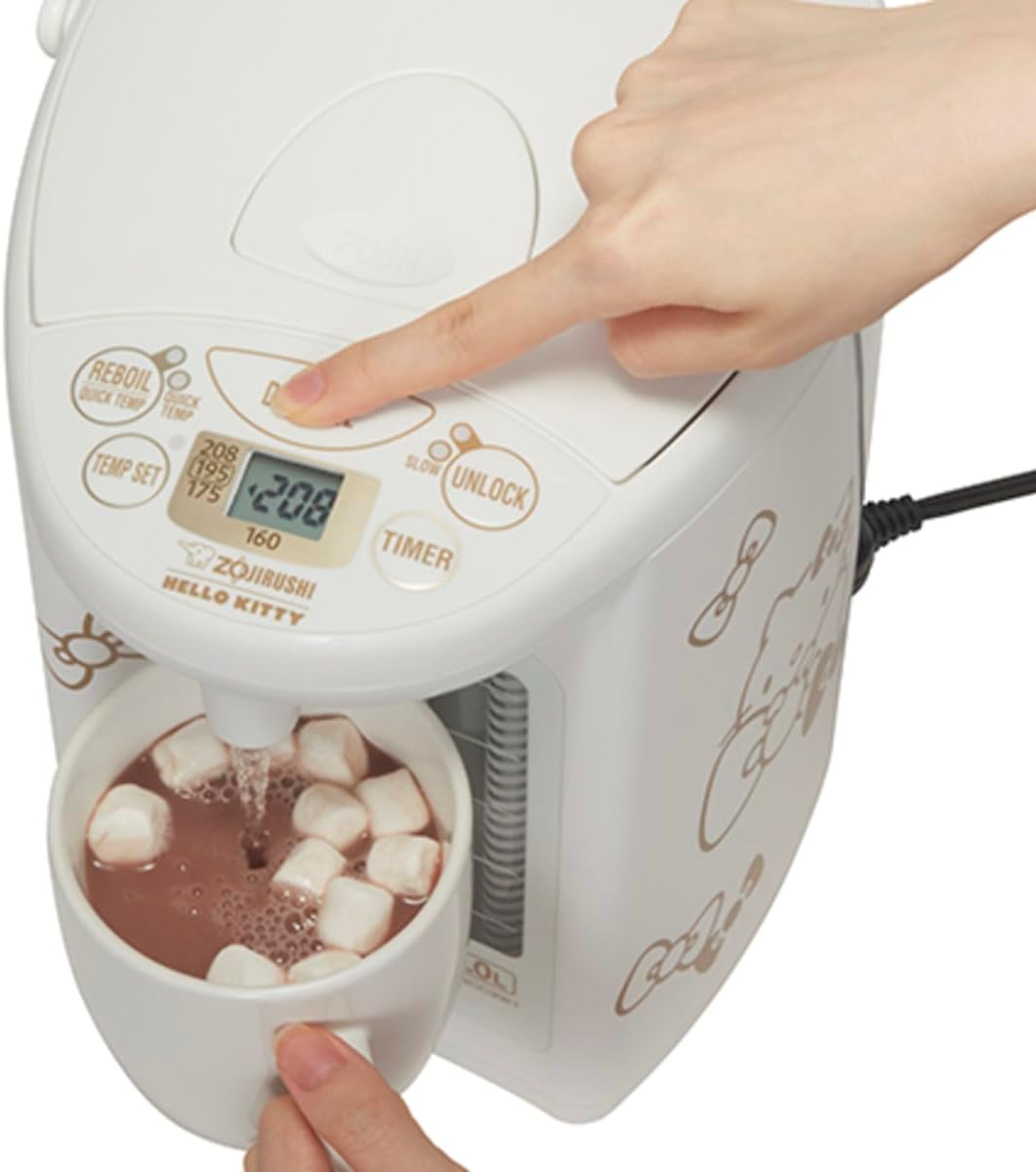 Zojirushi Micom Water Boiler & Warmer Hello Kitty Collection 3.0-Liter and Micom Rice Cooker & Warmer 1.0-Liter