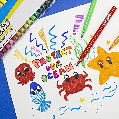 Bazic 1282 24 Fine Line Washable Watercolor Markers #TOP4