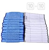 [page_title]-KEEPOW 20 Pack Waschbar Nass und Trocken Wischpads für iRobot Braava 390T (10 Stück Nasswischtücher + 10 Stück Trocken Wischtücher)