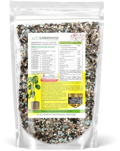 Image of Gardenwise 6-6-6 All-Purpose Professional Plant Food Fertilizer; Ideal for Winter Care & Spring Feeding, Perfect Balanced NPK for Indoor and Outdoor Plants (20 QUARTS)