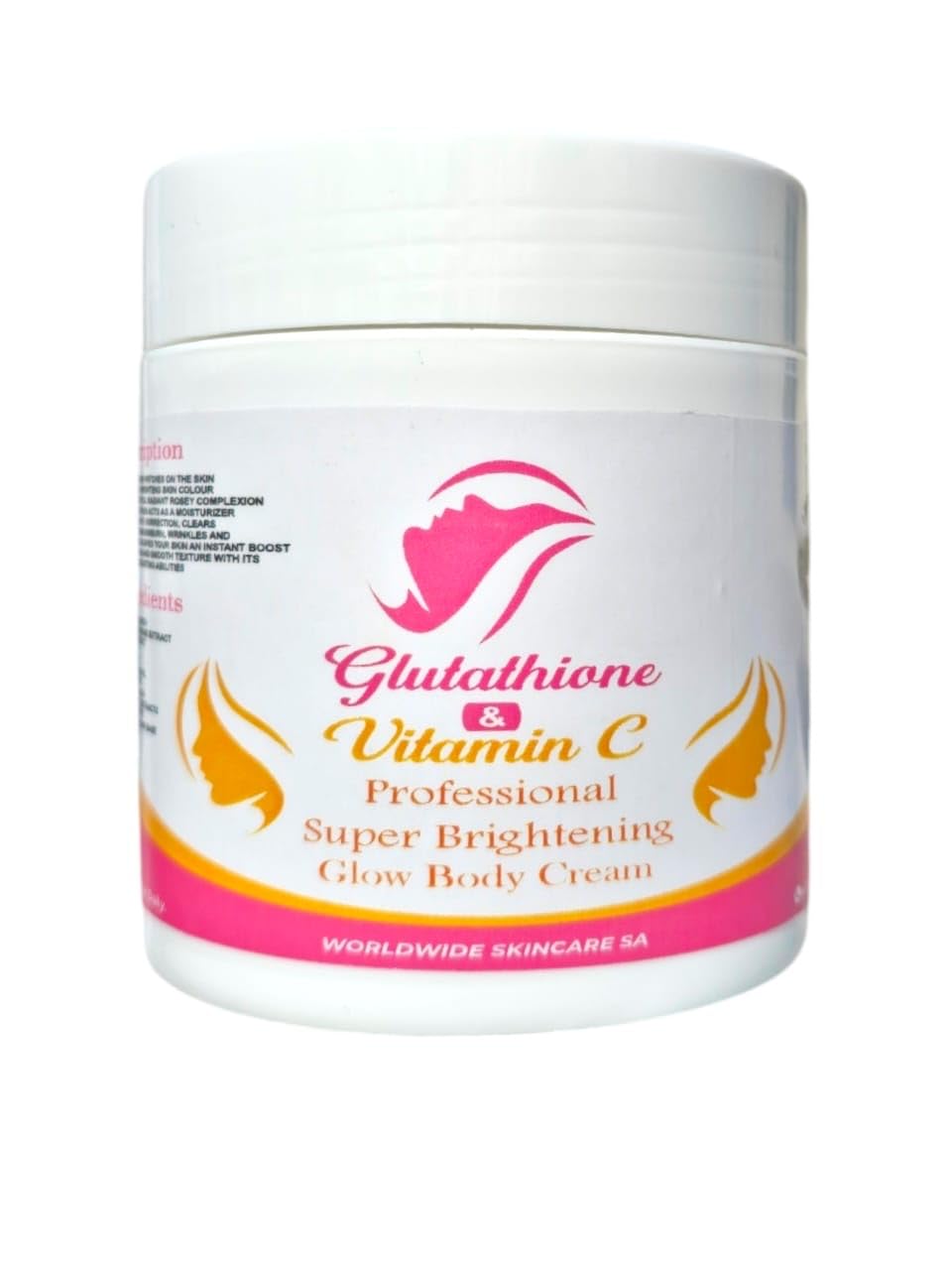 Glutathione & Vitamin C Professional Super Brightening Glow Body Cream,  Worldwide Skincare SA : Amazon.co.za: Beauty