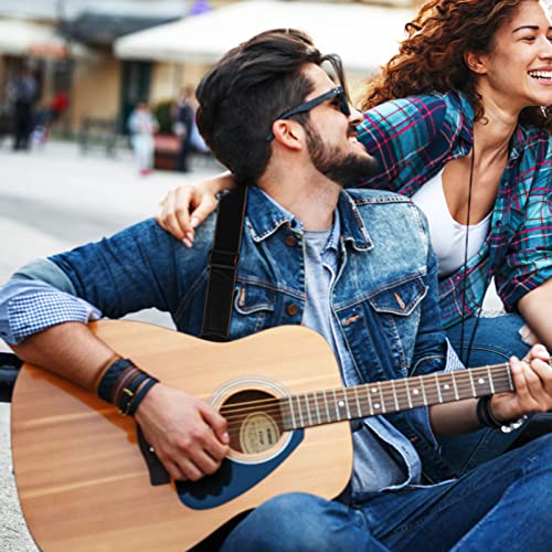 Vaguelly 1 Pc Remplacement Banjo Cuir Guitares Guitara Simple pour Cool Sangle Réglable Ceinture D’instrument… - Les Beatles, Paul McCartney, John Lennon, RIngo Starr, George Harrison Vaguelly 1 Pc Remplacement Banjo Cuir Guitares Guitara Simple pour Cool Sangle Réglable Ceinture D'instrument… – Image 3