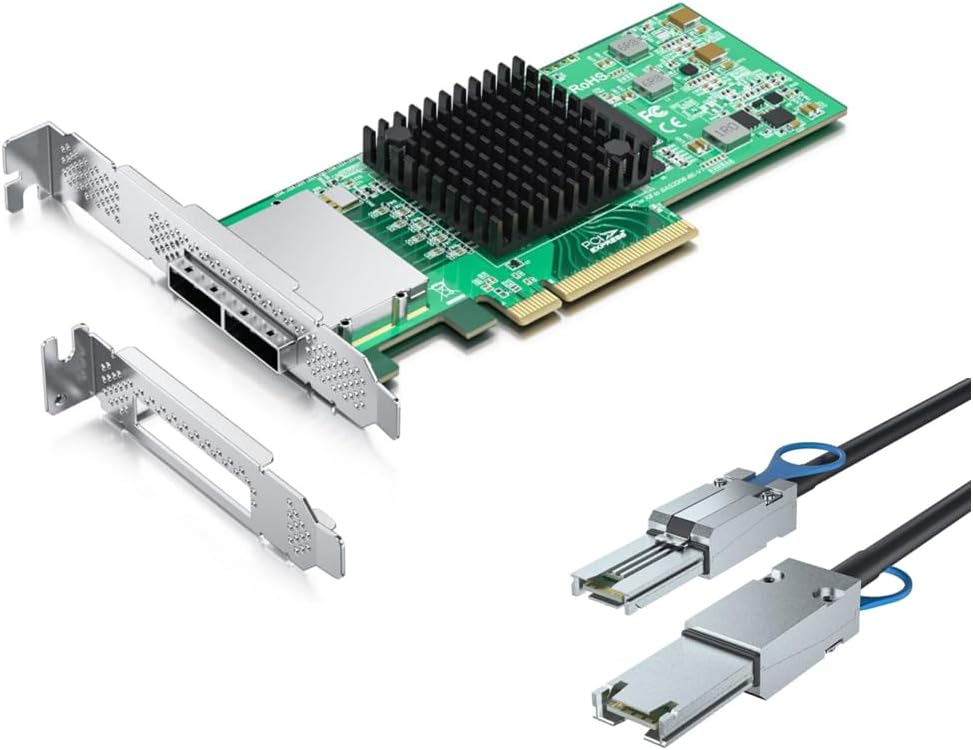 9200-8E + 8088 SAS Cable 1m