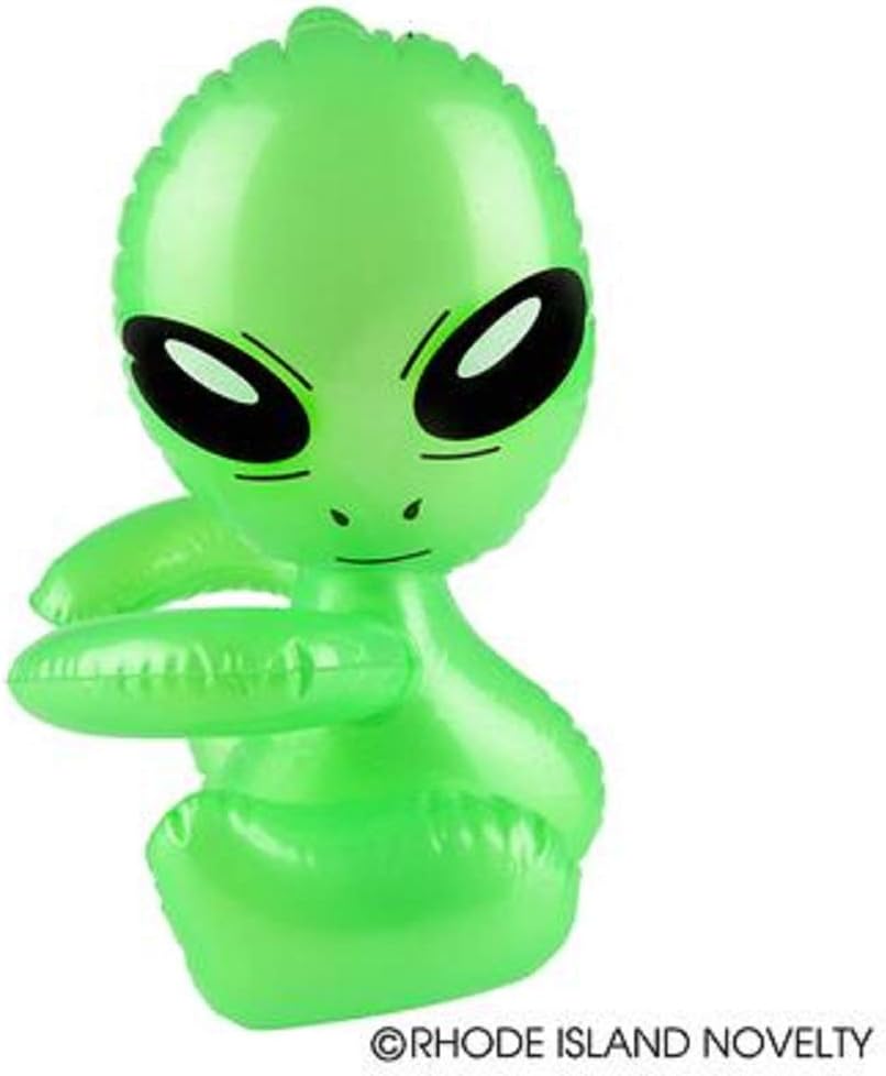 Rhode Island Novelty Hug Me Alien Inflatables, 12.5 Inch - 1 Dozen