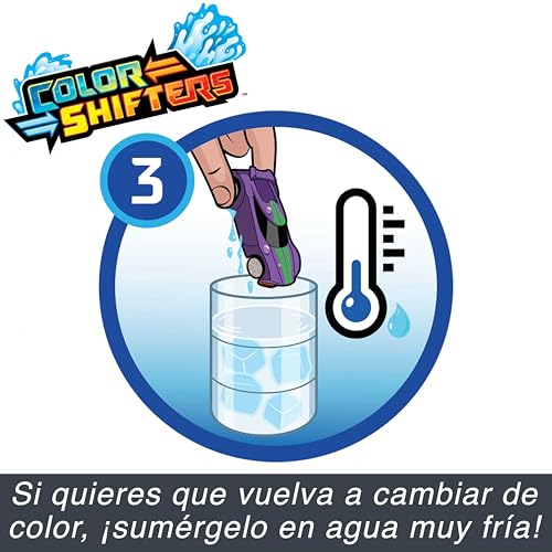 Hot Wheels Color Reveal (Modelos Surtidos, selección aleatoria), Coche de Juguete Que Cambia de Color con el Agua, GYP13