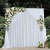 MULTIPROPÓSITO: este fondo de boda de 2x2 m se usa no solo como decoración de bodas o eventos, sino también como fondo de estudio fotográfico. El color blanco puro le permite hacer bricolaje de acuerdo con su personalidad