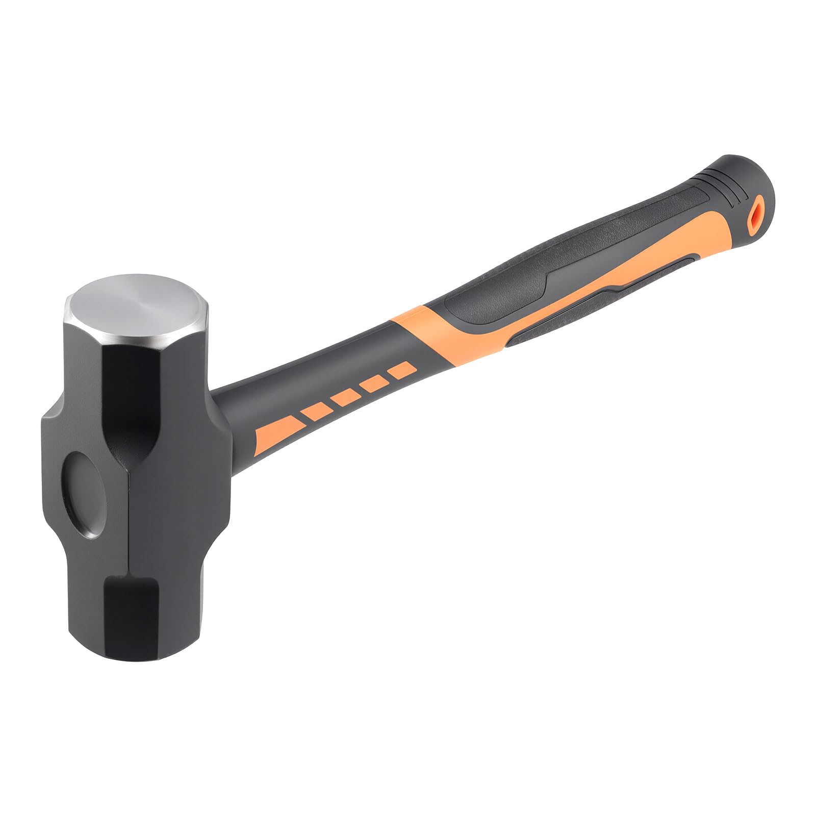 Maillet 2000 g avec manche en fibre de verre, marteau de proposition | Marteau de jardinage de haute qualité avec tête en acier au carbone de 2 kg - Avec gri antidérapant de 32 cm