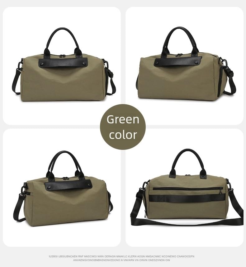 Fitness Bag Large Capacity Lightweight Yoga Swimming Wet And Dry Separation Business Travel Bag(Green)2