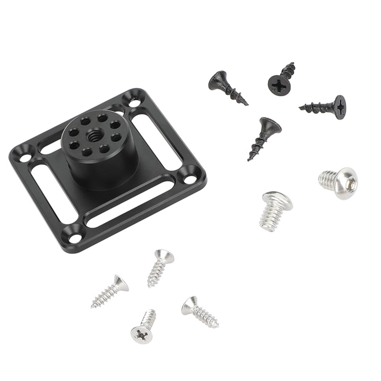 Buxuaaaa Aluminum Camera Mounting Plate With 1/4 Thread For Cctv Lighting Equipment Wall Ceiling Installation Surveillances Camera Wall Mount