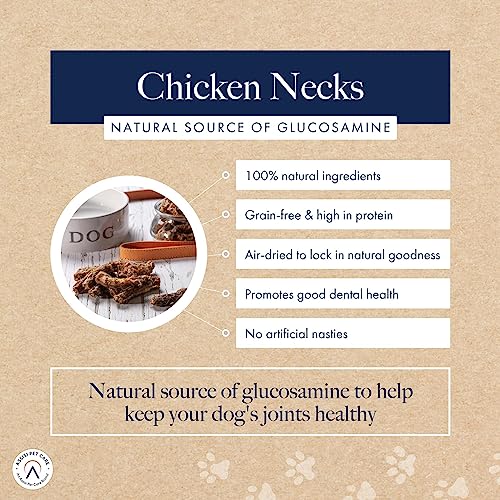 Hollings Chicken Necks Dog Treats, 100% Natural Air Dried Chew Treats for Adult Dogs, Grain Free and High in Protein (120g) - Image 4