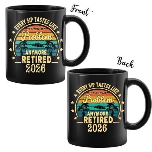 Taza de porcelana negra de 11oz QUPT para retiro miniatura 2