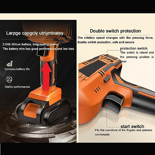 Cordless Bone Saw Machine, Cordless Reciprocating Saw, Butcher Cutting Machine with Rechargeable Battery, Electric Hand Saw Meat Cutter, for Bone/Meat/Wood/Metal/PVC Cuting,2Battery 3 Cordless Bone Saw Machine, Cordless Reciprocating Saw, Butcher Cutting Machine with Rechargeable Battery, Electric Hand Saw Meat Cutter, for Bone/Meat/Wood/Metal/PVC Cuting,2Battery - Image 3