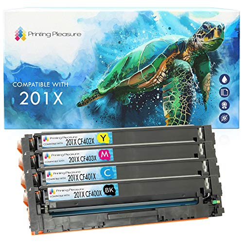 Printing Pleasure 201X 201A 4 Cartucce di Toner