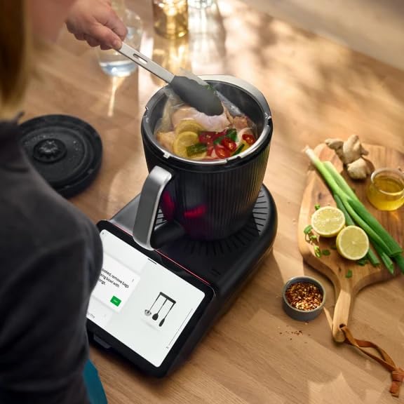 NUOVO Bimby TM7 Robot da Cucina Multifunzione - BIMBY ORIGINALE - Design Elegante, Schermo Touch 10", 10.000+ Ricette Italiane Cookidoo, Cottura a Vapore Varoma