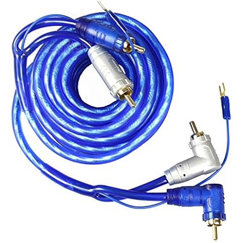 Xscorpion 18TR Rca Cable 18 Xscorpion Blue Triple Shielded W/remote Wire Cover