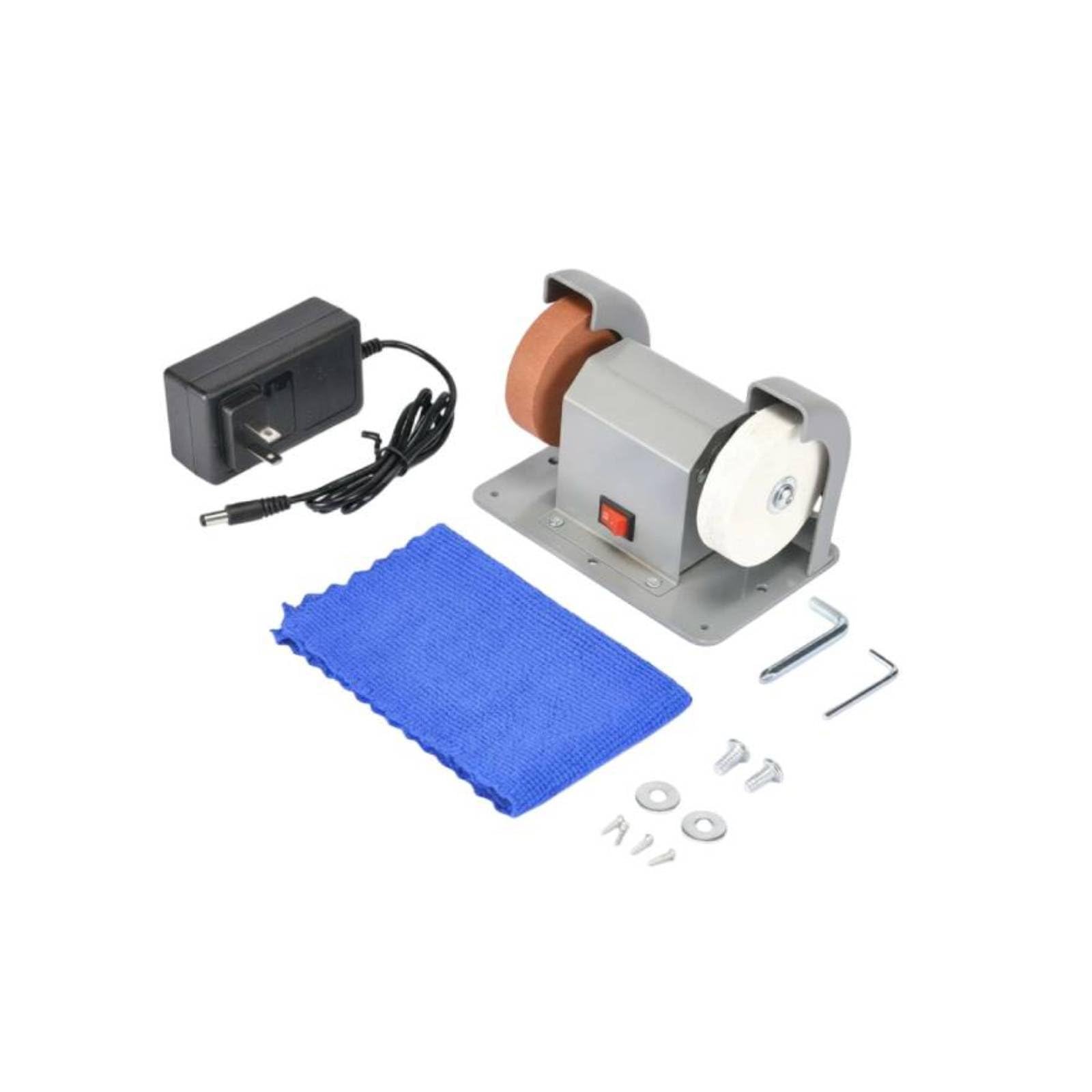 Multi-Purpose Mini Bench Grinder Two-Wheel Wheel Bench | Multi-Purpose Mini Bench Grinder Two-Wheel Wheel Electric Polishing Machine for DIY Enthusiasts Workshop Garage Iron-picture-21