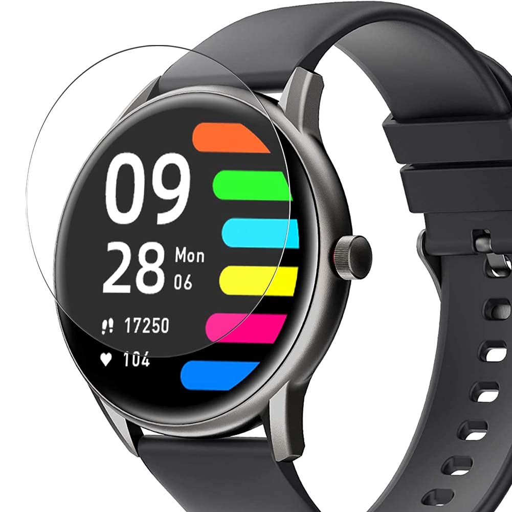 Vaxson 3-Pack Screen Protector, compatible with UXD KW06 PRO 1.28" Smart Watch smartwatch, TPU Guard Film Protectors [ NOT Tempered Glass ]