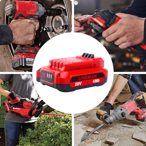 Skyon SK-CMCB202 20V 4.0Ah V20 Cmcb202 Battery Replacement For 20V 1.5Ah Cmcb201 20V 2.0Ah Cmcb202 Compact V20 Battery Pack Compatible With Craftsman 20-Volts Cordless Power Tools Lithium Ion V20 Battery thumb #5