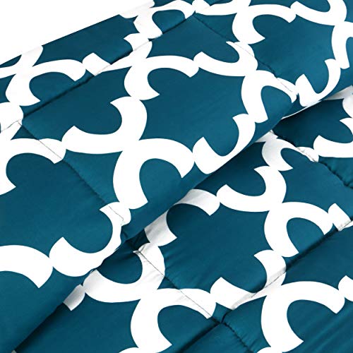 Image of Utopia Bedding Printed Comforter Set (King /Cal King, Teal) with 2 Pillow Shams - Luxurious Brushed Microfiber - Down Alternative Comforter - Soft and Comfortable - Machine Washable