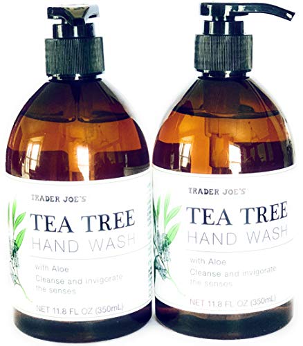 Trader Joe's Tea Tree Hand Wash with Aloe 11.8 Fl OZ (SET OF 2) - Cleanse and Invigorate the Senses!