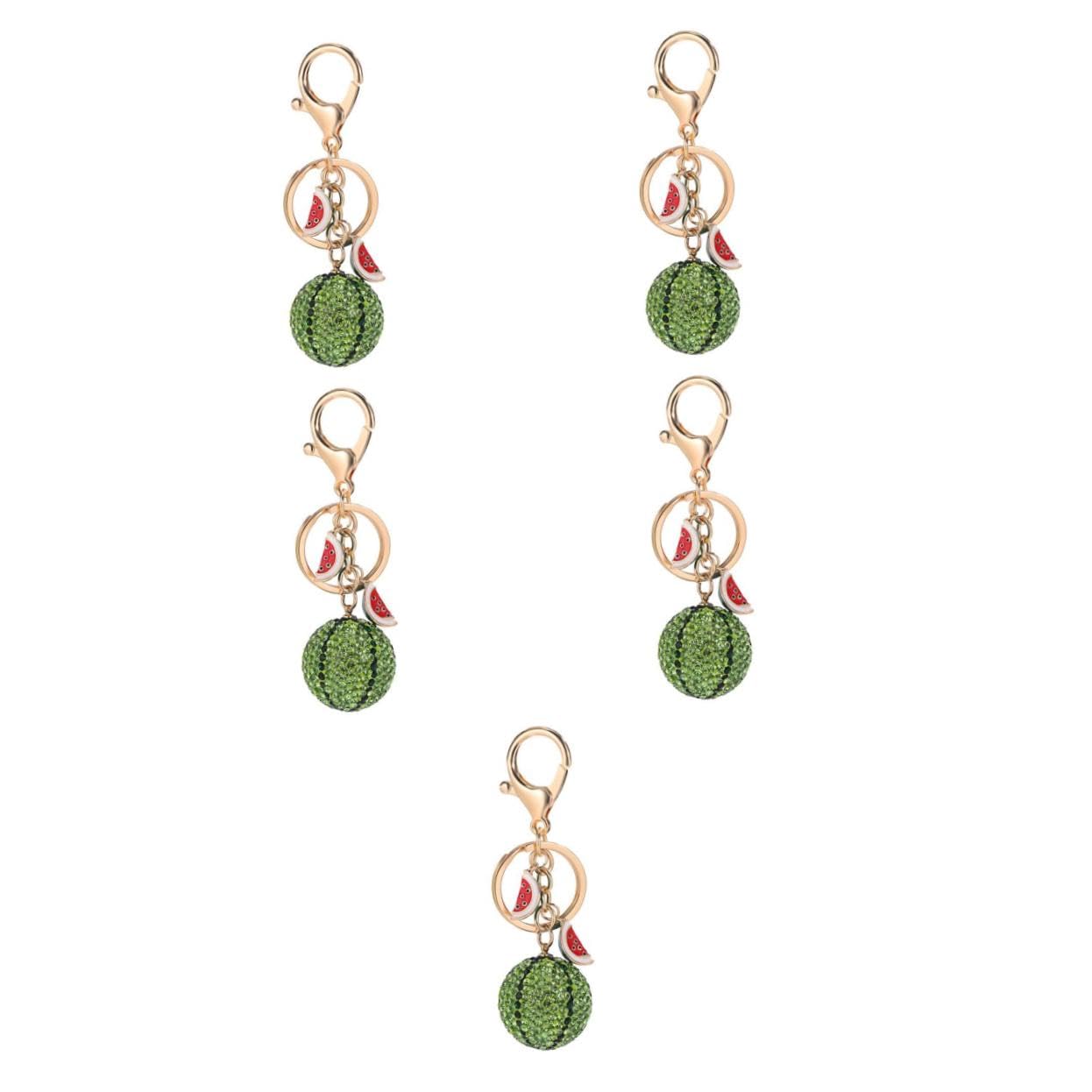 FOMIYES portachiavi anguria Ciondolo Elegante semplice Spiaggia Accessori portachiavi di frutta Portachiavi estetici Keeychain decorativo Incantesimi di portachiavi Metallo