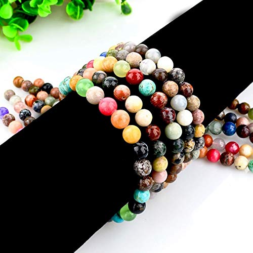 Systeemketting amethist jaspis kwarts - 8mm - Heide Heinzendorff