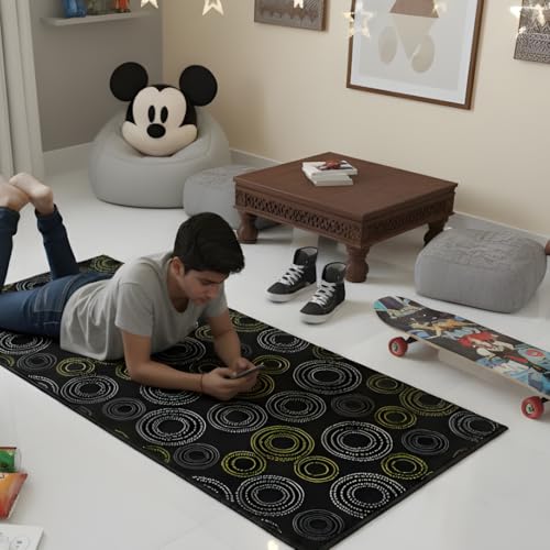 Image of Athom Living Disney Runner Carpet 2x4.5 Ft, Soft Printed Mat with Anti-Skid Backing, Durable Washable Runner for Kids Bedroom, Play Area & Playroom Decor