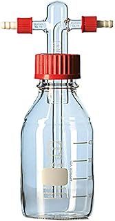 DURAN 257040101 Gas Washing Bottle Screw-Cap System with Drechsel-Head with Filter Disc Adjustable Immersion, 500 ml