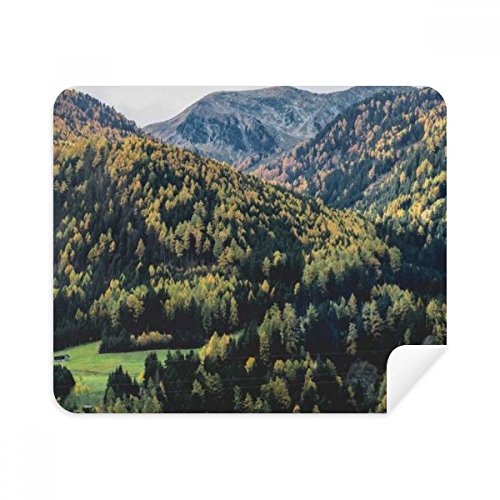Mountain Science Nature Scenery Green Cleaning Cloth Screen Cleaner 2pcs Suede Fabric