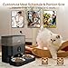 iPettie Automatic WiFi Pet Feeder for 2 Pets, 5L Capacity, 1-10 Meals Per Day, Adjustable Bowl Height, Smart Dog Cat Feeder with 2 Stainless Steel Bowls, 2.4G WiFi App Control for Cats and Small Dogs