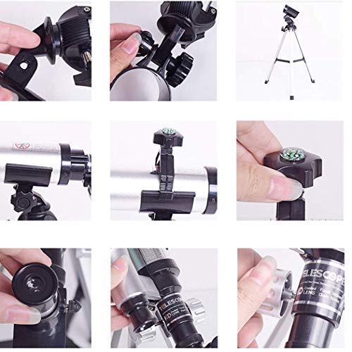 Telescopio Refractor Portátil 50mm Apertura 360mm para Niños y Adultos miniatura 5