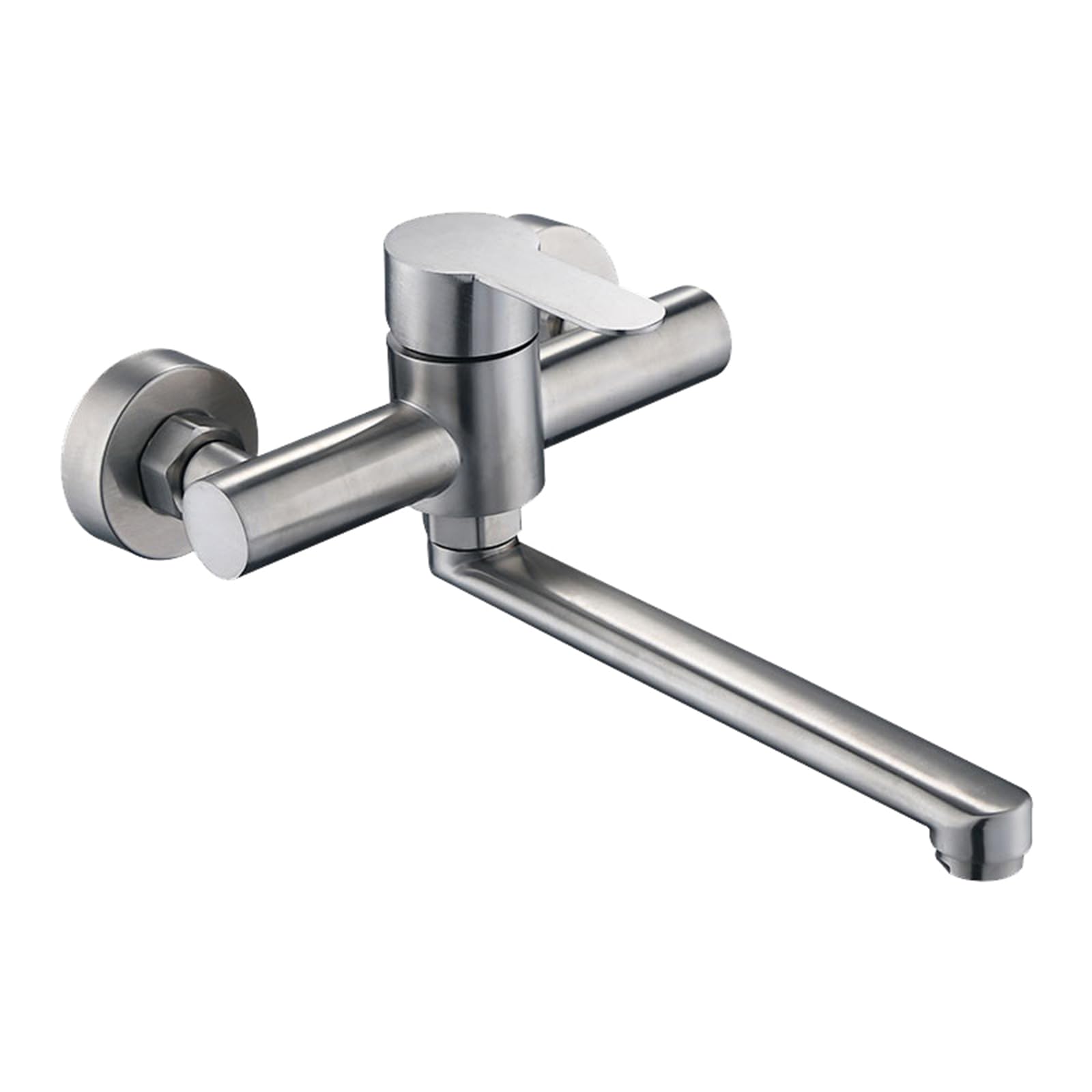 BHFPFZA Long Reach Swivel Kitchen Faucet Stainless Steel Single Handle Sink Mixer Rotating Spout Modern DesignWater Tap for Kitchen and Bathroom