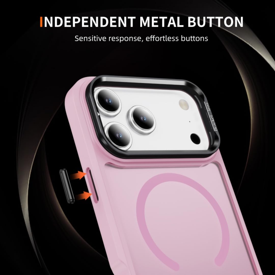 Étui de téléphone de Luxe avec Support magnétique, trépied pour Appareil Photo et Protection Antichoc pour iPhone 15 Plus (pour iPhone 15 Plus/Noir)