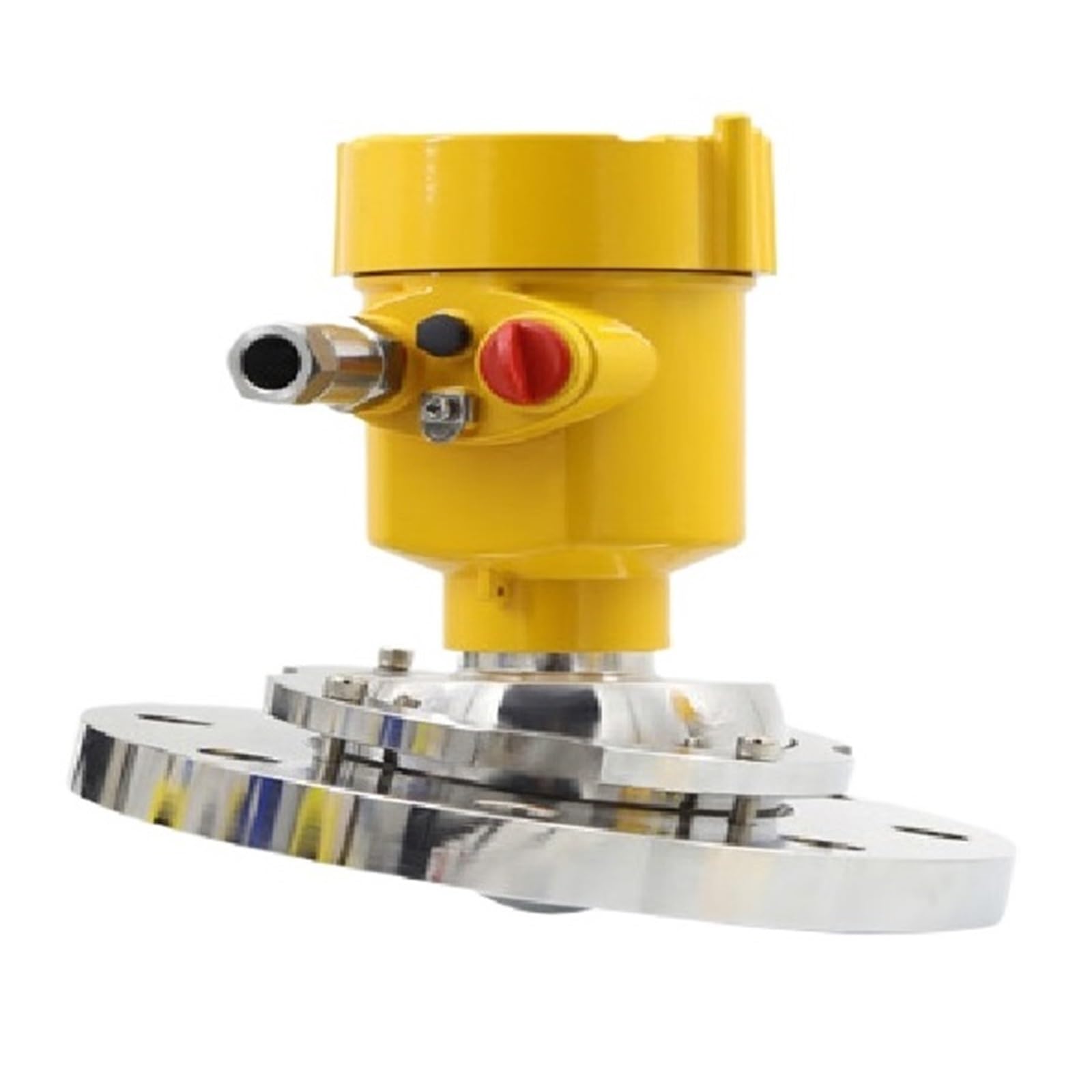 Qfuxyysld Dn80 24Vdc Anti-Corrosion Radar Level Meter 80Ghz Silo Level Water Level Sensor Hart Alkaline Acid Rs485 Bluetooth Radar Level Device(Dn80 24Vdc)