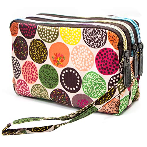Image of BIAOTIE Large Capacity Wristlet Wallet - Women Printed Nylon Waterproof Handbag Clutch Purse