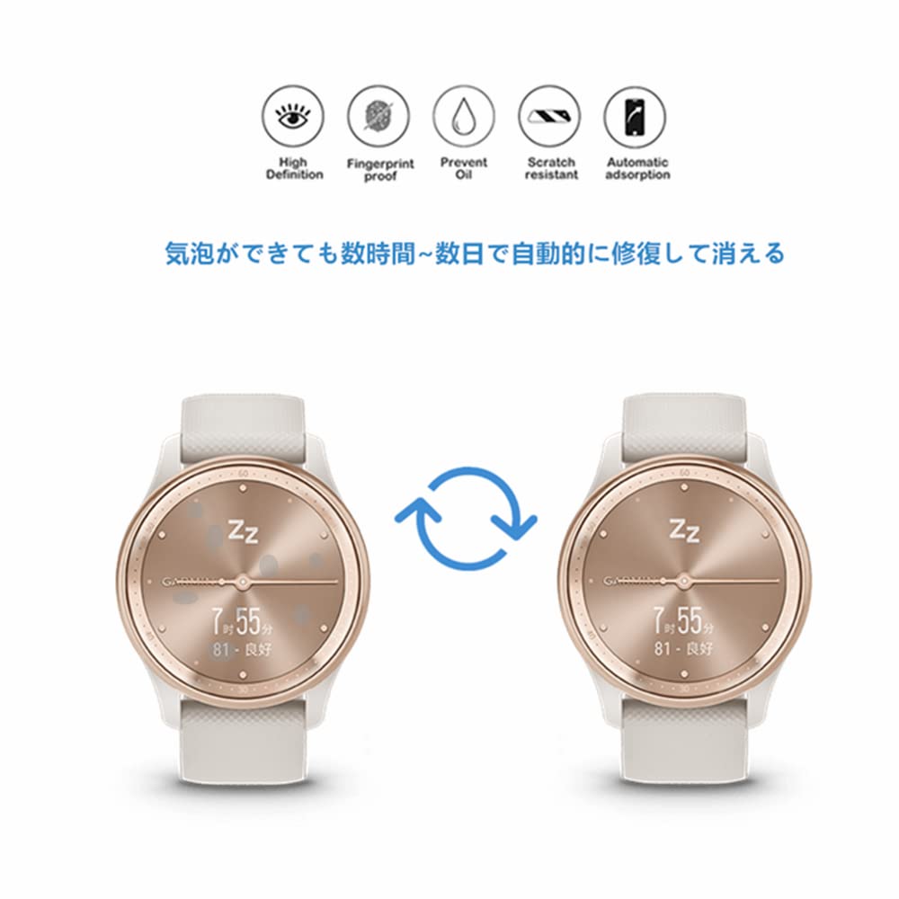 Amazon.co.jp: [ 3枚入り ] Mihence Compatible with Garmin vivomove 