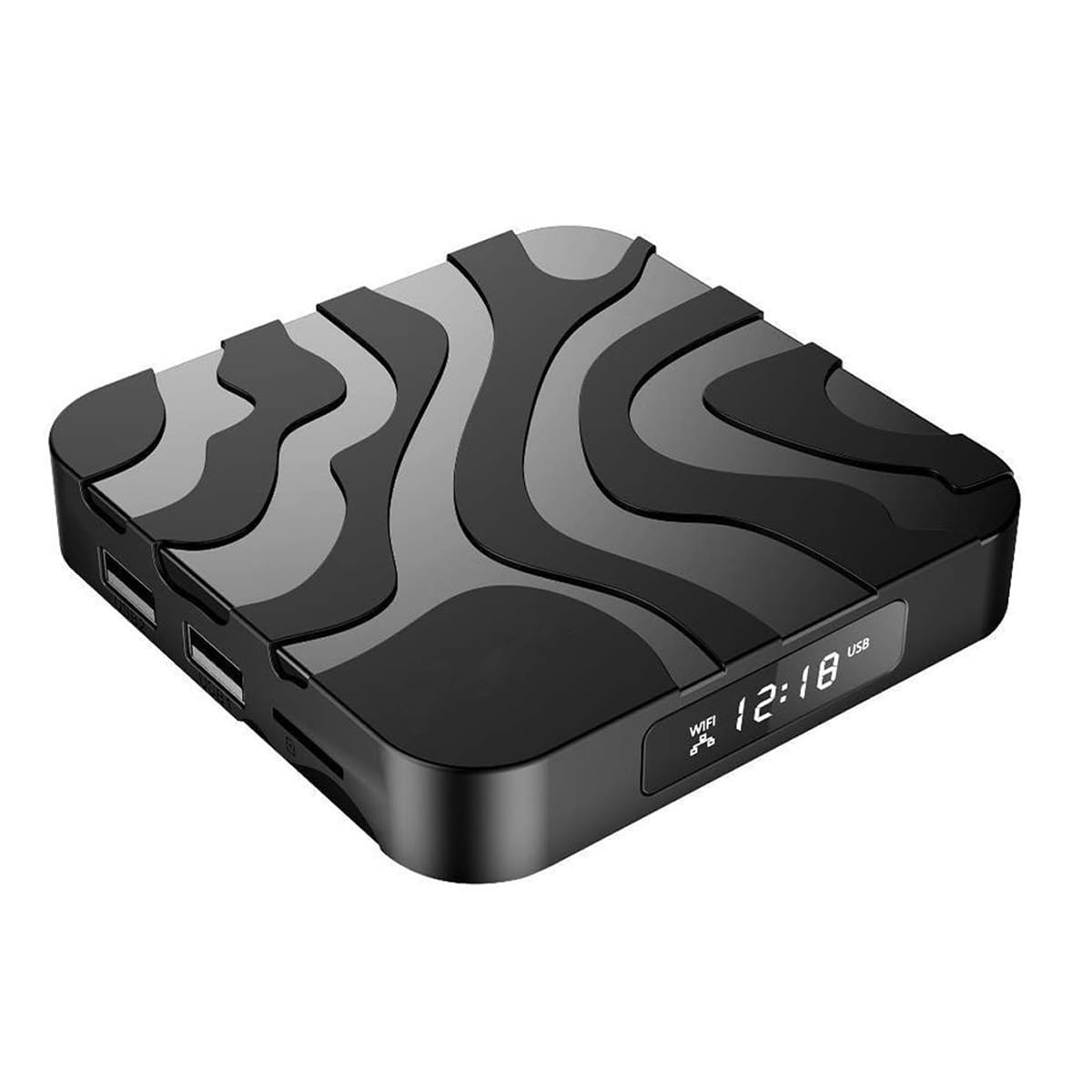 Namvo Android TV Box 12.0, 4 Go de RAM 32 Go de ROM Allwinner H618 Quad Core 5G + 2.4G Double WiFi HDR10/6K 3D/BT4.0/H.265/4K Sortie Smart TV Box