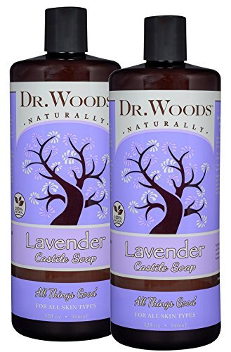 Dr. WoodsSoothing Castile Soap 32 Oz Pack of 2 Lavender
