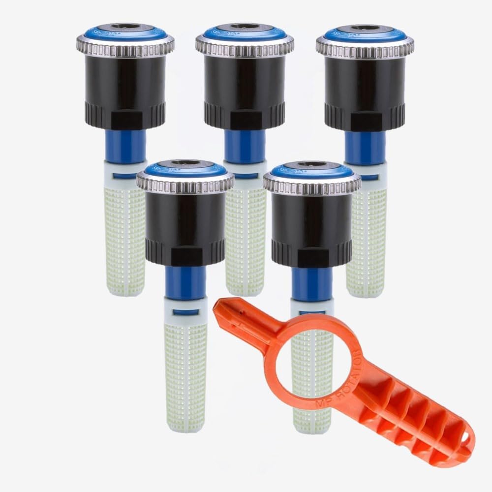 5 x Hunter – ugello rotatore – tipo MP 3000 90° – 210° / distanza di lancio da 6,7 a 9,1 m + chiave di regolazione