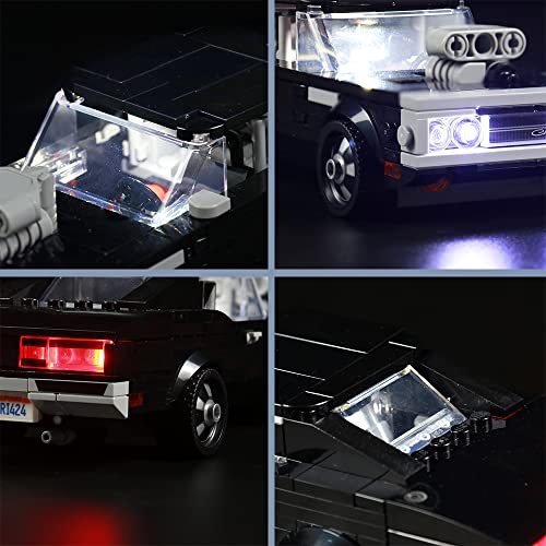 LED Light Set for Lego Speed Champions Fast & Furious 1970 Dodge Charger R/T - Image 2