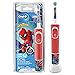 Oral-B Kids Spiderman Elektrische Zahnbürste/Electric Toothbrush für Kinder ab 3 Jahren, 2 Putzmodi für Zahnpflege, extra weiche Borsten, 4 Sticker, rot (Design kann variieren)