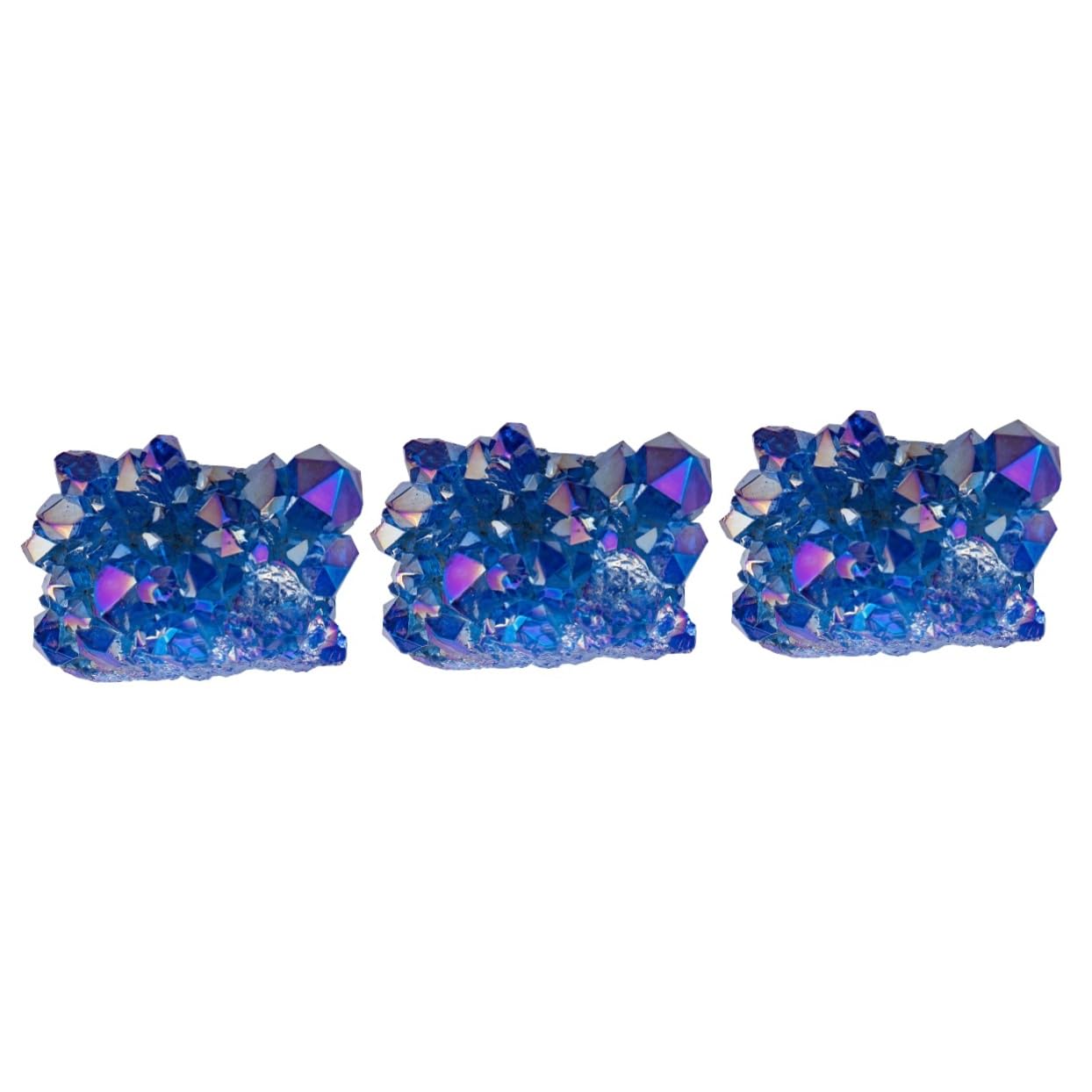 UPKOCH 3 Stück Cluster Förmige Quarz Dekorationen Geode Hängende Natursteine Ornament Natursteine Schmuck Natürliche Edelsteine Natursteine Beschläge Aquarium