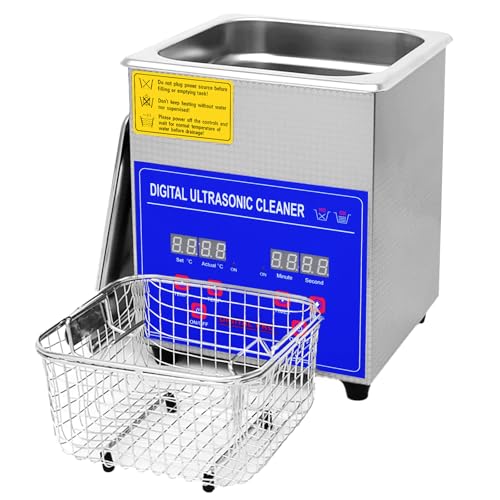 2L Ultraschallreinigungsgerät,Brillenreinigungsgerät,40KHz Ultraschallreiniger mit Heizung...