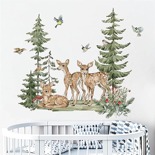 Vinilo Decorativo Infantil Ciervo Bosque 30x90 cm Sacinora miniatura 5