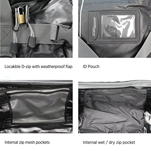 Overboard Adventure Duffel Bag, Black, 35-Liter