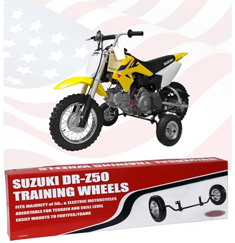 Image of Hardline Products Wheels for Tots training wheels for a DR-Z50