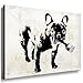 Produktbild Druck auf leinwand GRAFFITI "Banksy" - Bild 100x70x2cm k. Poster ! Nr: 2222 Bild fertig auf Keilrahmen ! Pop Art Gemälde Kunstdrucke, Wandbilder, Bilder zur Dekoration - Deko / Top 200 "Banksy" Streetart Wandbilder