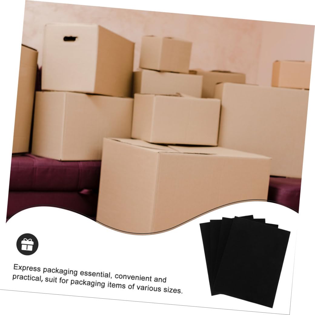 ULTECHNOVO Feuilles de Mousse de en Polyuréthane Noires 4pcs pour Emballage Polyvalent et Rembourrage Sécurisé des Colis et Cartons