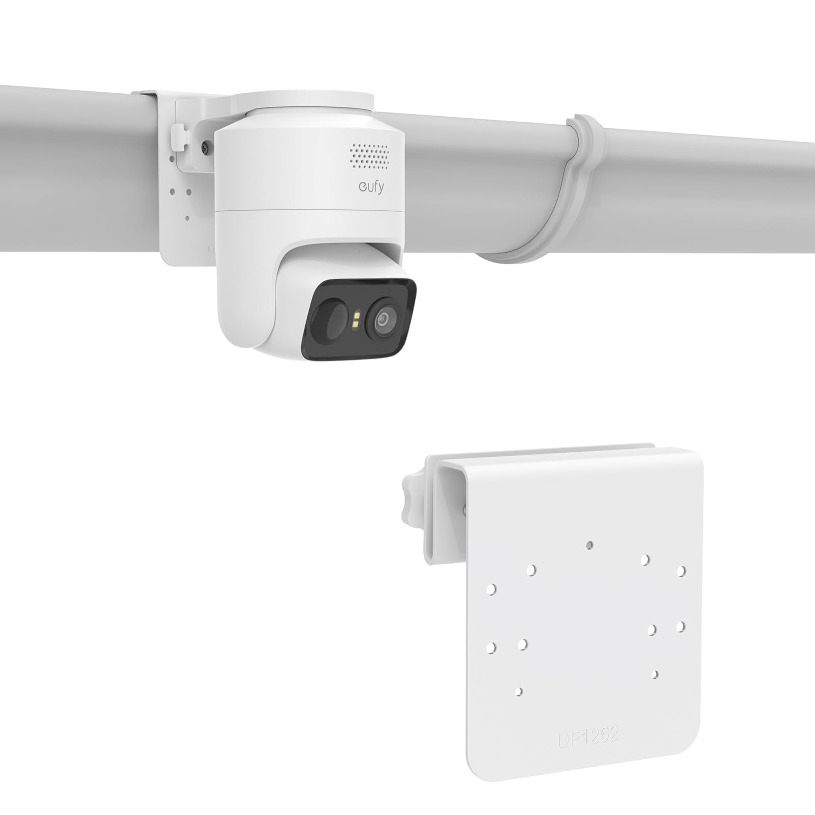 Koroao Gutter Mount Bracket Compatible with eufy Security eufyCam C37/C31 Camera (White)